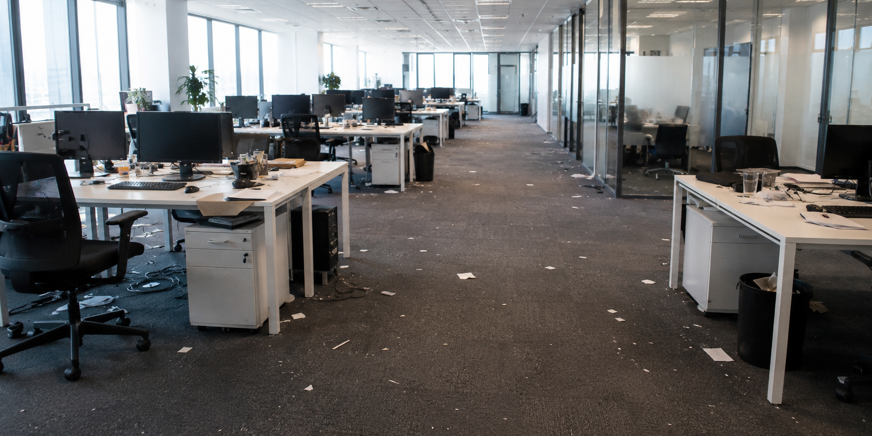 Office cleaning Cambridge before workplace clean
